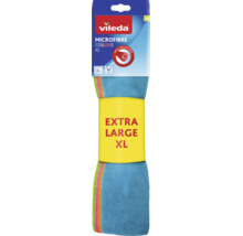 Vileda Microfibre Colors XL Mikrofasertücher im Viererpack 36 mal 34 Zentimeter waschbar bis 60 Grad Celsius