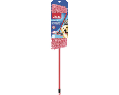 Vileda Pet Pro Mikrofaser Wischmopp mit Stiel zur Haarentfernung von Haustieren