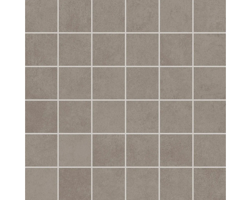 Quadratisches Mosaikfliesennetz mit matter Oberfläche und betonartiger Struktur für Wand oder Boden