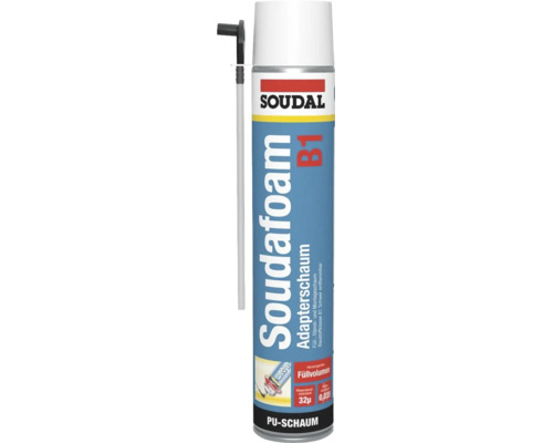 Soudal Soudafoam B1 Adapterschaum PU-Schaum Dose mit Applikatorrohr