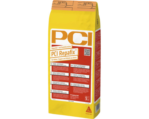 PCI Repafix Reparatur- und Modelliermörtel für Beton, 5 Kilogramm Beutel.