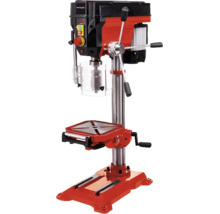 Einhell Tischbohrmaschine mit Bohrschutz und höhenverstellbarem Arbeitstisch für präzise Bohrarbeiten in der Werkstatt.