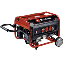 Einhell Stromerzeuger mit Rahmen und Fahrwerk für die mobile Stromversorgung auf der Baustelle oder im Garten.