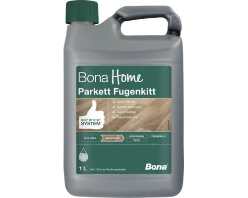 Bona Home Parkett Fugenkitt 1 Liter Kanister für die Reparatur von Holzböden auf Wasserbasis