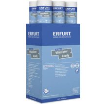 Erfurt Vliesfaser Ready Vliestapete, vorgestrichen und geprägt, Packung mit 6 Rollen, geeignet für Wandklebetechnik.