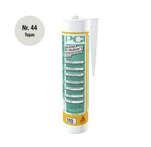 PCI Silcoferm S Silikon-Dichtstoff in Farbe Topas, 310 Milliliter Kartusche für den Innen- und Außenbereich mit PCI Logo.