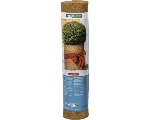 Windhager Winterschutz Kokosmatte zum Schutz von Pflanzen vor Frost und Kälte, 0,5 mal 1,5 Meter.