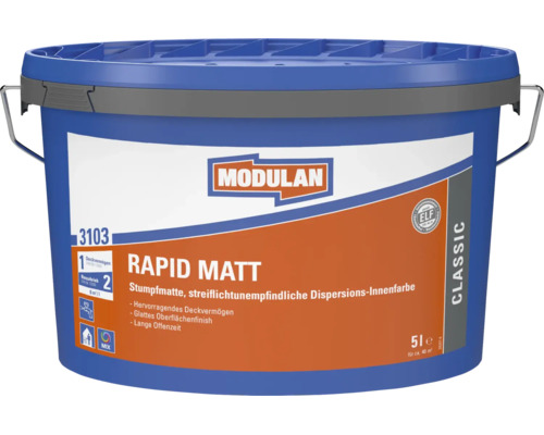 Modulan Rapid Matt 3103 Dispersions Innenfarbe fuenf Liter Eimer