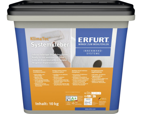 Eimer Erfurt KlimaTec Systemkleber 10 Kilogramm gebrauchsfertiger Dispersionskleber für Innenwand Systeme