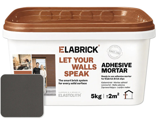 Elabrick Klebemörtel 5 Kilogramm Eimer für Riemchen