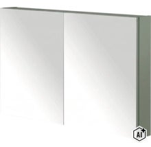 Wandschrank mit zwei Spiegeltüren als Badezimmerschrank (Image AI modified or generated)
