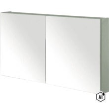 Spiegelschrank mit zwei Spiegeltüren für das Badezimmer (Image AI modified or generated)