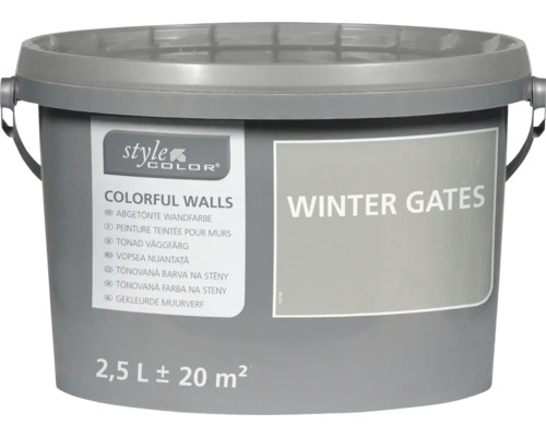 Eimer Wandfarbe Style Color Colorful Walls Farbton Winter Gates mit 2,5 Liter Inhalt für 20 Quadratmeter