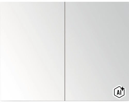 Spiegelschrank mit zwei Türen für das Badezimmer (Image AI modified or generated)
