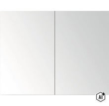 Spiegelschrank mit zwei Türen für das Badezimmer (Image AI modified or generated)