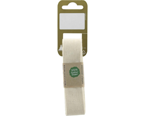 Geron Naturfaserband aus Jute, 100 Prozent Naturfaser, biologisch abbaubar, auf Pappkarte verpackt.