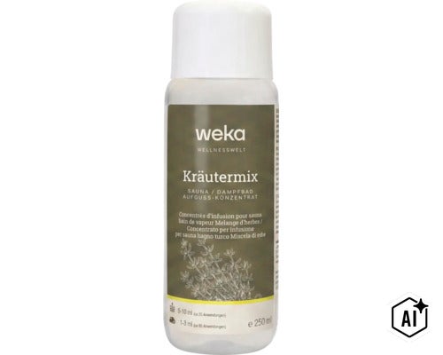 Weka Saunaduft Krautermix Aufgusskonzentrat fuer Sauna und Dampfbad 250 Milliliter (Image AI modified or generated)