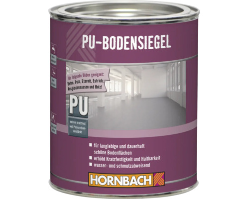 HORNBACH Polyurethan Bodensiegel für kratzfeste und wasserabweisende Bodenflächen aus Beton, Putz, Estrich oder Holz in der Dose.