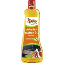 Poliboy Arbeitsplatten Öl zur Pflege von Holzoberflächen in einer Flasche mit Verschlusskappe