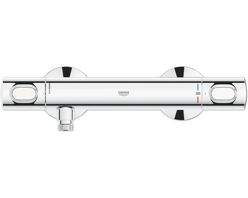 Grohe Thermostat Duscharmatur zur Wandmontage mit Temperaturwahl und Reglerknopf