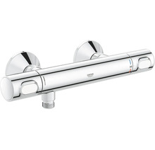 Grohe Thermostat Duscharmatur zur Wandmontage mit Temperaturwahlgriff und Sicherheitssperre bei 38 Grad