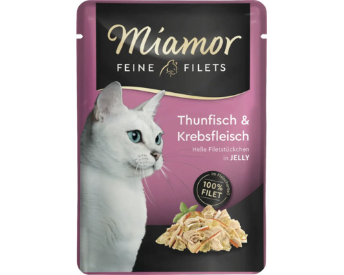 Miamor Feine Filets Thunfisch und Krebsfleisch Katzenfutter in Gelee