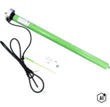 Elektrischer Rolladenmotor mit Stromkabel und Einstellstift fuer die Montage in Rolladenwellen (Image AI modified or generated)
