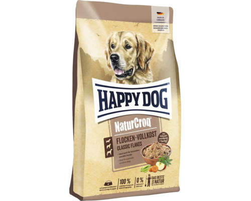 Happy Dog NaturCroq Flocken-Vollkost Hundefutter für sensible Hunde
