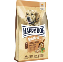 Happy Dog NaturCroq Flocken Mixer Hundefutter aus Vollkorn mit Gemüse und Kräutern in der Produktverpackung