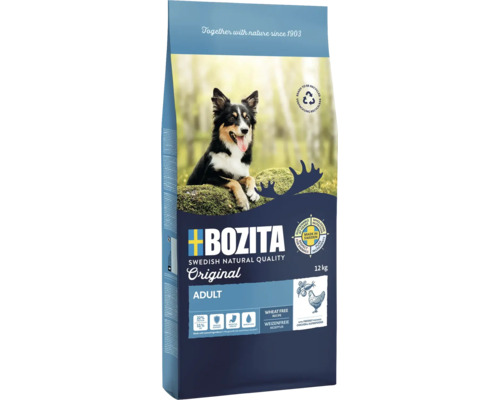 Bozita Original Adult Hundefutter mit Huhn 12 Kilogramm Packung trocken
