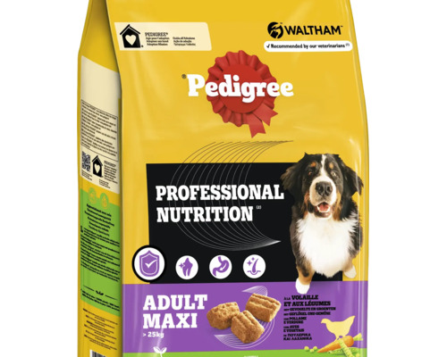 Pedigree Professional Nutrition Adult Maxi Hundefutter mit Geflügel und Gemüse für große Hunde ab 25 Kilogramm im 25 Kilogramm Beutel