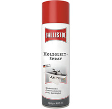 Ballistol Holzgleitspray zur Trockenschmierung und für hohe Gleitfähigkeit, 400 Milliliter Spraydose für Holzbearbeitungsmaschinen.