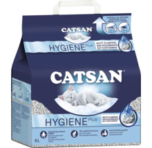 Catsan Hygiene Plus nicht klumpende Katzenstreu, 9 Liter Beutel für hygienische Katzentoiletten.