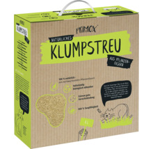 Primox natürliches Klumpstreu aus Pflanzenfasern für Katzen, 8 Liter Packung, biologisch abbaubar, geruchsbindend und saugstark.