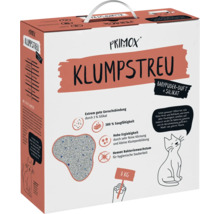 Primox Klumpstreu mit Babypuderduft und Silikat, Katzenstreu, 8 Kilogramm Kartonverpackung