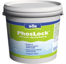 Söll PhosLock Teichpflegemittel im Eimer zur Bindung von Phosphaten nach der Algenbekämpfung für 200.000 Liter Teichwasser.