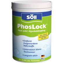 Söll PhosLock Phosphatbinder für Gartenteiche, Dose für 20.000 Liter, entfernt Nährstoffe und sorgt für klares Teichwasser.