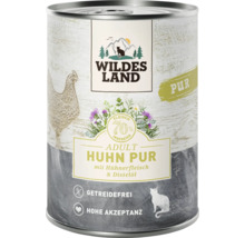 Wildes Land Adult Huhn Pur Nassfutter für Katzen in der Dose mit 70 Prozent Fleisch und Innereien getreidefrei