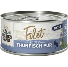 Wildes Land Filet Adult Thunfisch pur Nassfutter für Katzen in der Metalldose