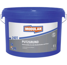 Modulan Putzgrund 2401, Haftvermittler mit Körnung für Strukturfarben und Putze, 5 Liter Eimer.