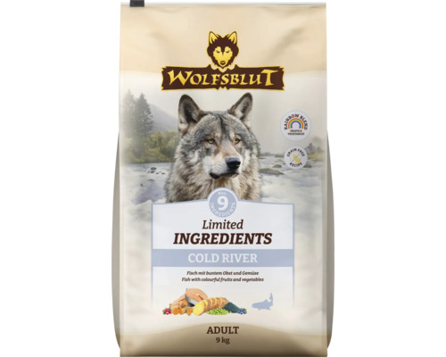 Wolfsblut Hundetrockenfutter Cold River mit Fisch und Gemuese 9 kg Beutel