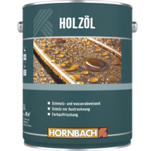 Hornbach Holzoel 5 Liter Dose fuer Schutz und Pflege von Holzoberflaechen schmutz und wasserabweisend mit Hornbach Logo