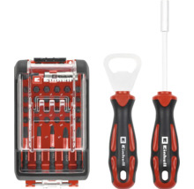 Einhell Bitset mit 32 Teilen inklusive Bithalter und Flaschenöffner in einer Kunststoffbox.