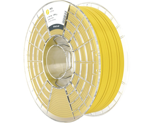 Extrudr PETG Filament für 3D Drucker mit 1,75 Millimeter Durchmesser auf einer transparenten Spule