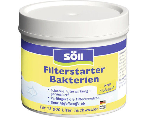 Dose Soell Filterstarter Bakterien für Teichwasser zur biologischen Reinigung und Aktivierung für 15000 Liter