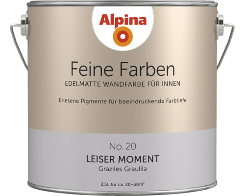 Alpina Feine Farben Innenwandfarbe No. 20 Leiser Moment 2.5 Liter Dose edelmatte Wandfarbe