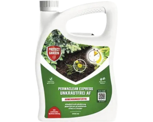 Protect Garden Permaclean Express Unkrautfrei AF Unkrautvernichter in 2500 Milliliter Flasche mit Sprühvorrichtung