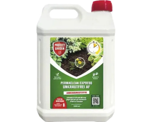 Fünf Liter Kanister Protect Garden Permaclean Express Unkrautfrei AF gebrauchsfertiges Unkrautvernichtungsmittel