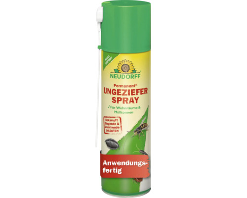Neudorff Permanent Ungeziefer Spray zur Bekämpfung von fliegenden und kriechenden Insekten in Wohnräumen und Mülltonnen