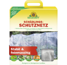 Neudorff Schädlingsschutznetz in der Verpackung zum Schutz von Obst und Gemüse vor Insekten im ökologischen Landbau.